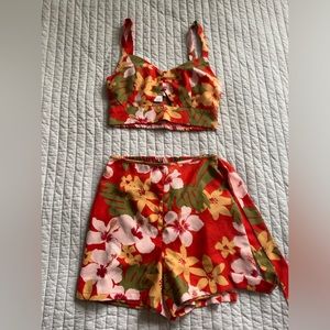 Crop top & short set